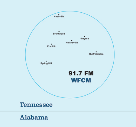 WFCM Coverage Map
